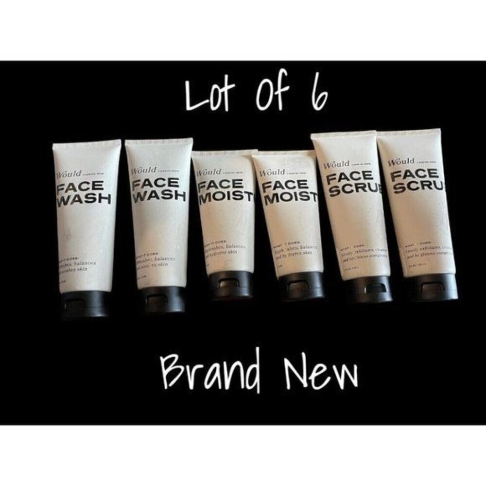 Would by Barstool Sports Men's Face Wash Moisturizer Scrub X 6 Sealed Lot